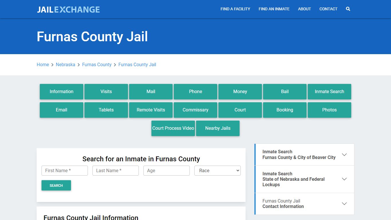 Furnas County Jail Roster Lookup, NE, Inmate Search